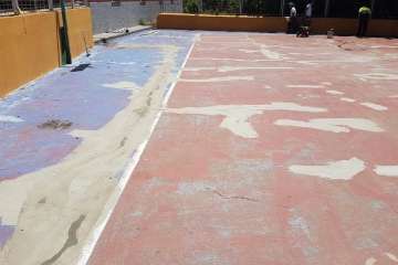  Hornos del Rey presume de una cancha deportiva remozada (Foto TA)